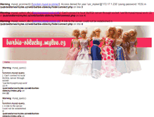 Tablet Screenshot of barbie-oblecky.mylee.cz